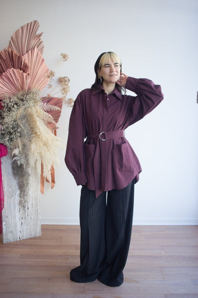 Eliza Faulkner Lavoy Pant - Black Pinstripe (Online Exclusive) - Victoire BoutiqueEliza FaulknerBottoms Ottawa Boutique Shopping Clothing