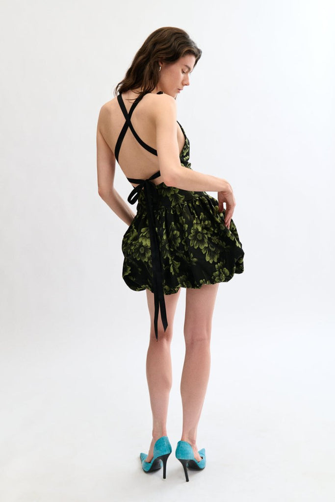 Eliza Faulkner Lila Dress - Green Floral (Online Exclusive) - Victoire BoutiqueEliza FaulknerDresses Ottawa Boutique Shopping Clothing