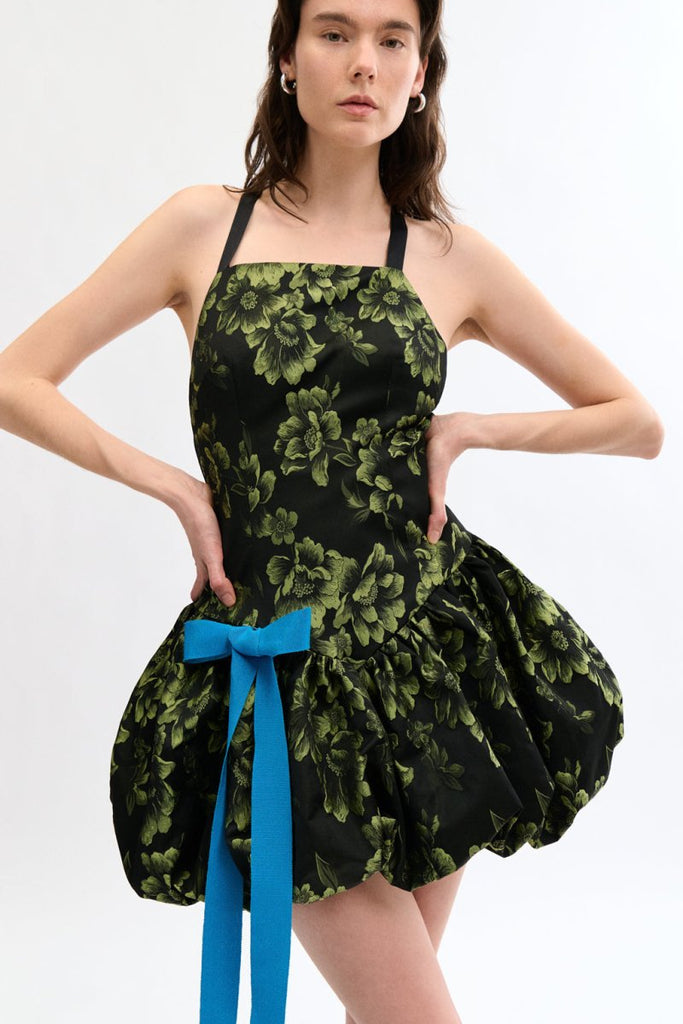 Eliza Faulkner Lila Dress - Green Floral (Online Exclusive) - Victoire BoutiqueEliza FaulknerDresses Ottawa Boutique Shopping Clothing