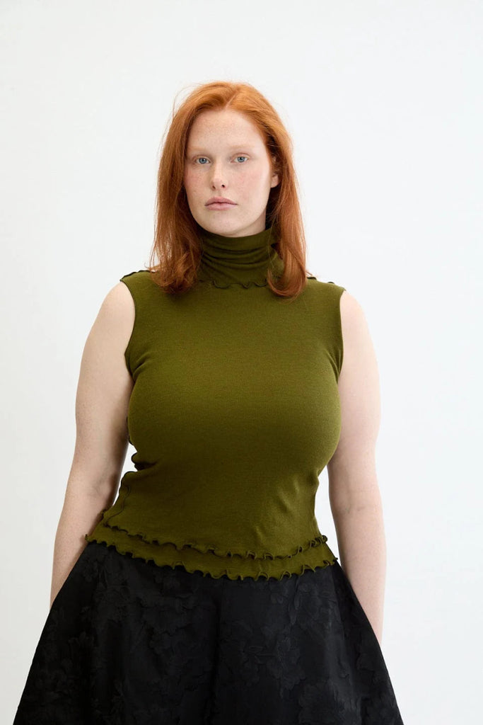 Eliza Faulkner Loulou Top - Dark Green (In Store) - Victoire BoutiqueEliza FaulknerTops Ottawa Boutique Shopping Clothing