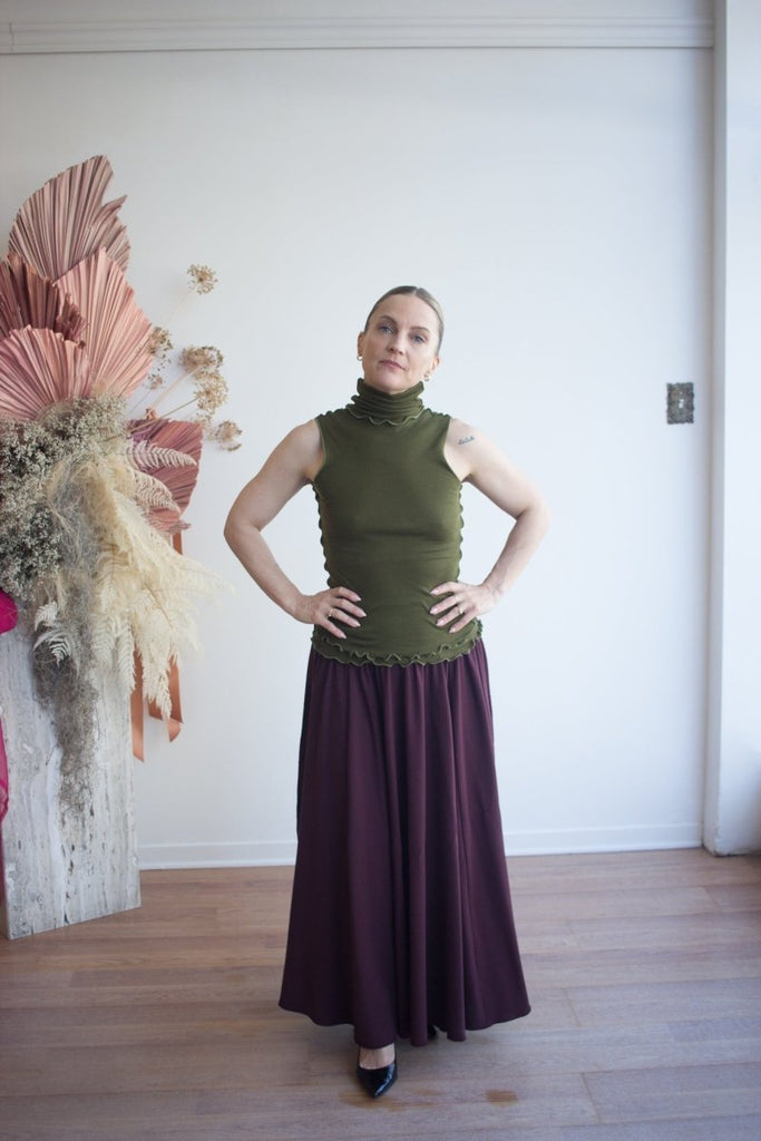 Eliza Faulkner Loulou Top - Dark Green (Online Exclusive) - Victoire BoutiqueEliza FaulknerTops Ottawa Boutique Shopping Clothing