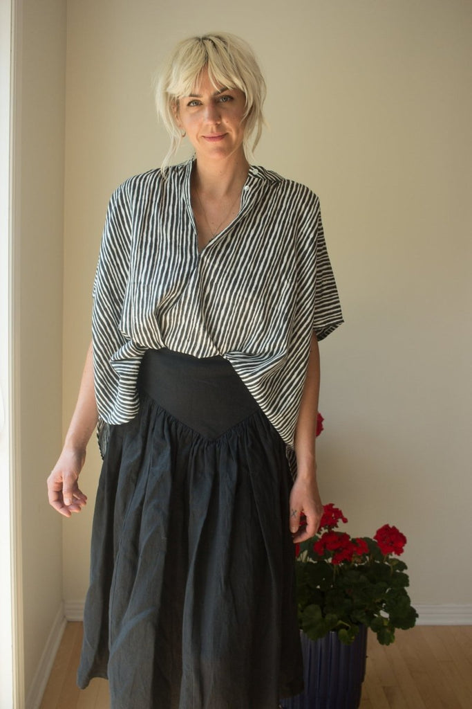 Eliza Faulkner Lucille Skirt (Black Linen) - Victoire BoutiqueEliza FaulknerBottoms Ottawa Boutique Shopping Clothing