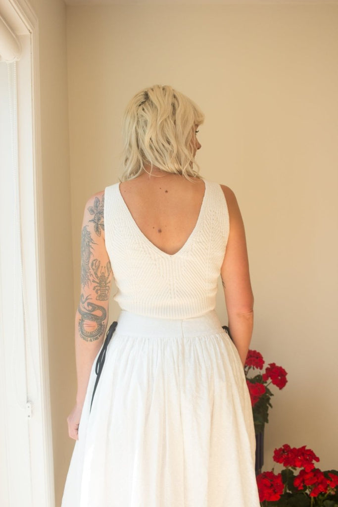 Eliza Faulkner Lucille Skirt (White Eyelet) - Victoire BoutiqueEliza FaulknerBottoms Ottawa Boutique Shopping Clothing