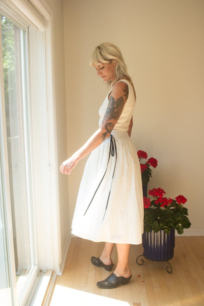 Eliza Faulkner Lucille Skirt (White Eyelet) - Victoire BoutiqueEliza FaulknerBottoms Ottawa Boutique Shopping Clothing