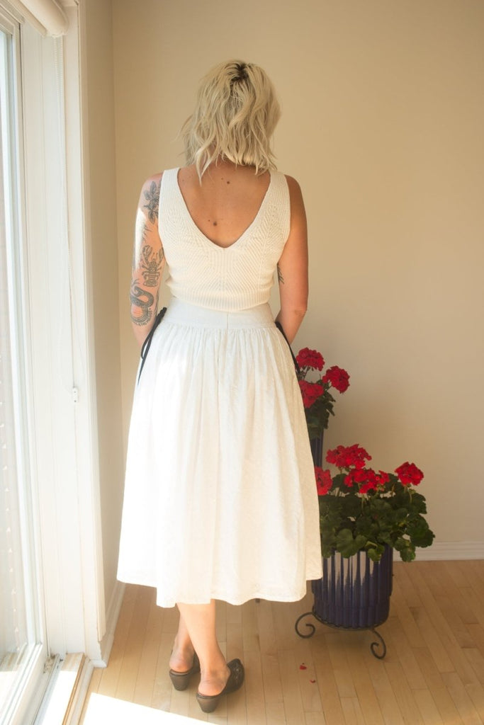 Eliza Faulkner Lucille Skirt (White Eyelet) - Victoire BoutiqueEliza FaulknerBottoms Ottawa Boutique Shopping Clothing