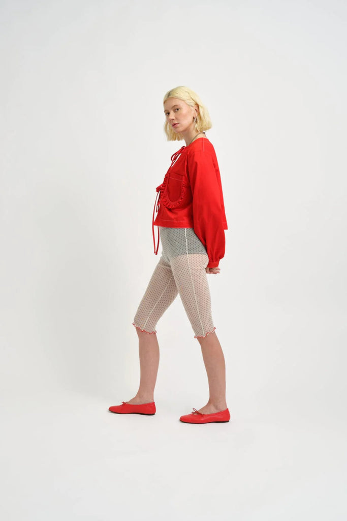 Eliza Faulkner Marcie Mesh Capri Legging (Polkadot) - Victoire BoutiqueEliza FaulknerBottoms Ottawa Boutique Shopping Clothing