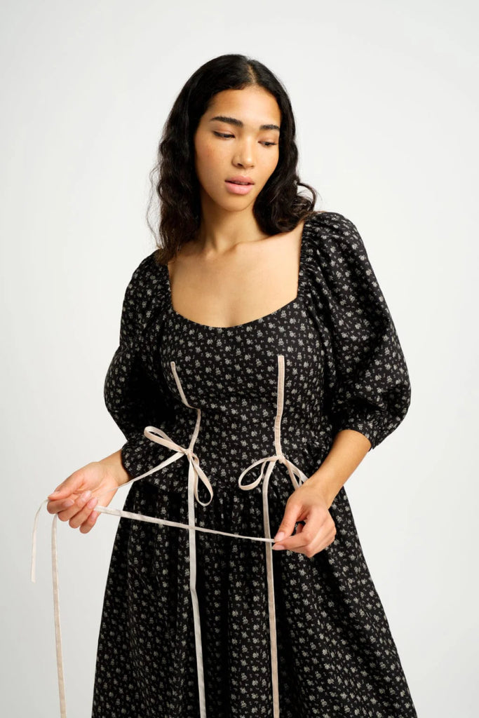 Eliza Faulkner Maria Dress (Black Floral) - Victoire BoutiqueEliza FaulknerDresses Ottawa Boutique Shopping Clothing