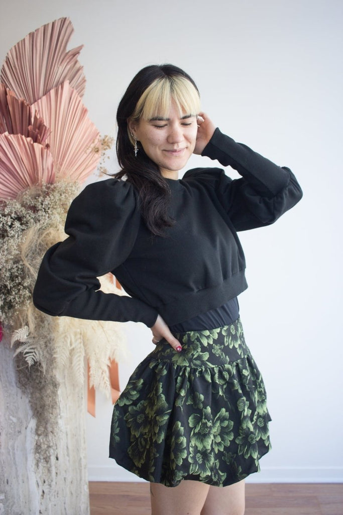 Eliza Faulkner Olivia Skirt - Green Floral (Online Exclusive) - Victoire BoutiqueEliza FaulknerSkirts Ottawa Boutique Shopping Clothing