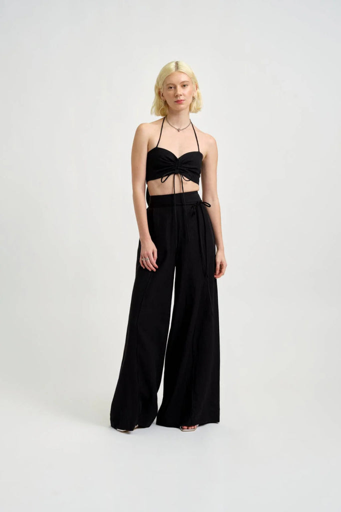 Eliza Faulkner Romy Pant (Black Linen) - Victoire BoutiqueEliza FaulknerBottoms Ottawa Boutique Shopping Clothing