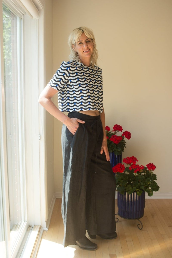 Eliza Faulkner Romy Pant (Black Linen) - Victoire BoutiqueEliza FaulknerBottoms Ottawa Boutique Shopping Clothing