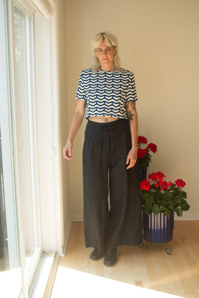 Eliza Faulkner Romy Pant (Black Linen) - Victoire BoutiqueEliza FaulknerBottoms Ottawa Boutique Shopping Clothing