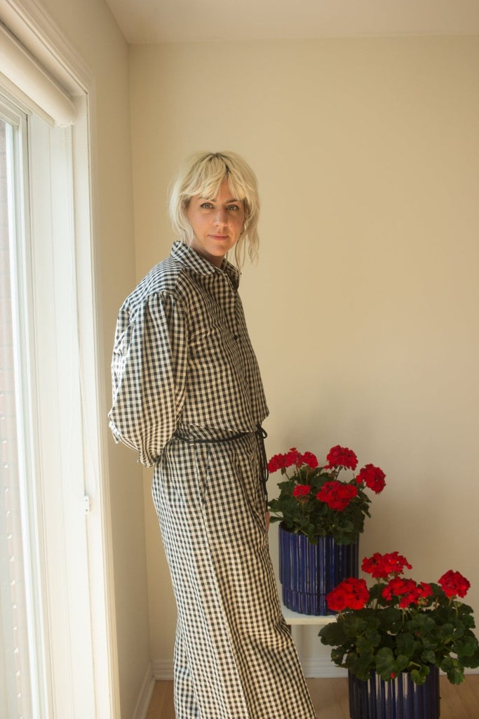 Eliza Faulkner Romy Pant (Gingham) - Victoire BoutiqueEliza FaulknerBottoms Ottawa Boutique Shopping Clothing