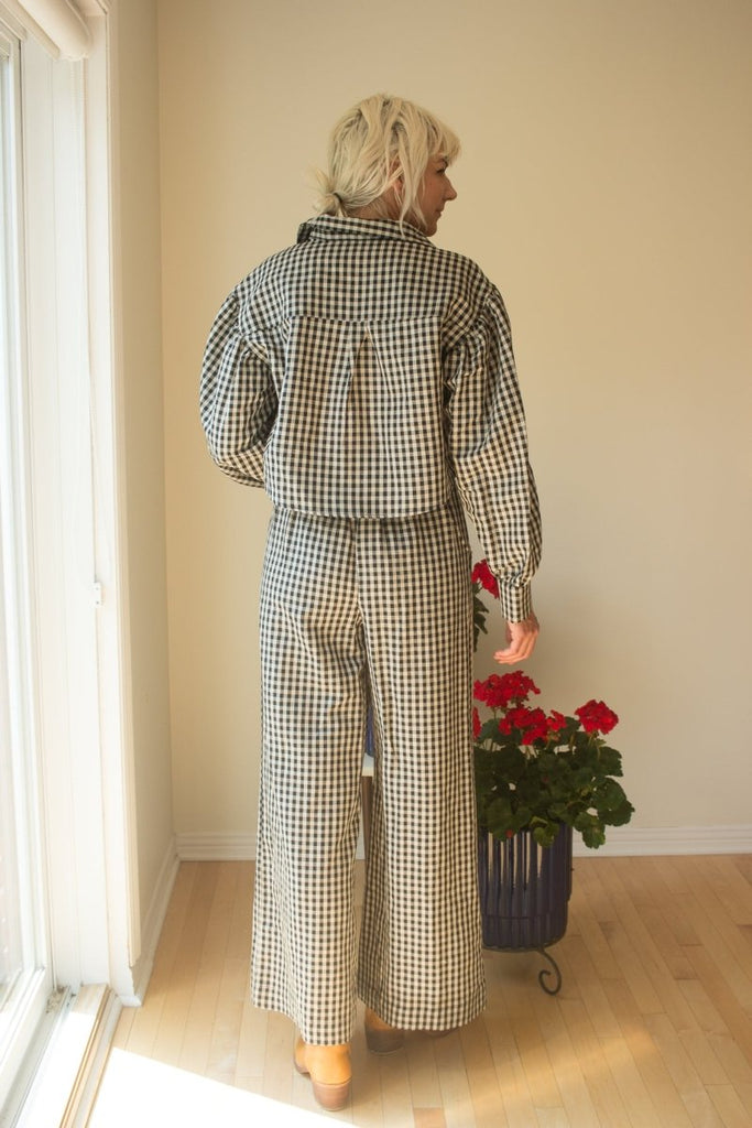 Eliza Faulkner Romy Pant (Gingham) - Victoire BoutiqueEliza FaulknerBottoms Ottawa Boutique Shopping Clothing