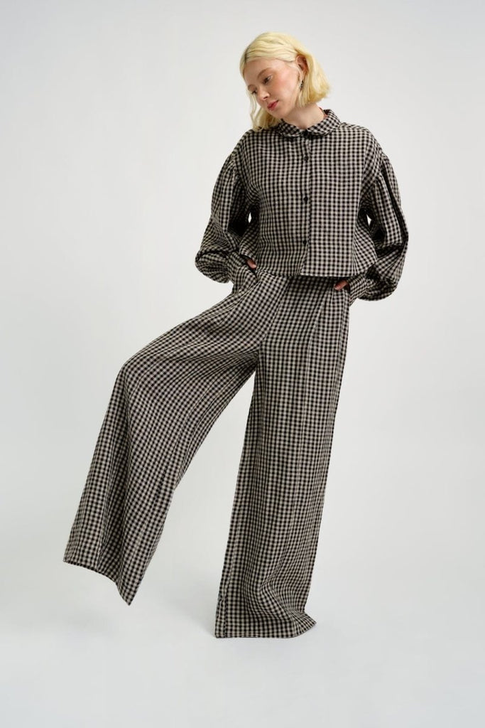 Eliza Faulkner Romy Pant (Gingham) - Victoire BoutiqueEliza FaulknerBottoms Ottawa Boutique Shopping Clothing