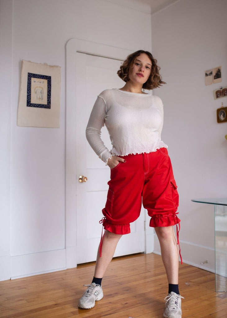 Eliza Faulkner Roxy Short (Red Twill) - Victoire BoutiqueEliza FaulknerBottoms Ottawa Boutique Shopping Clothing