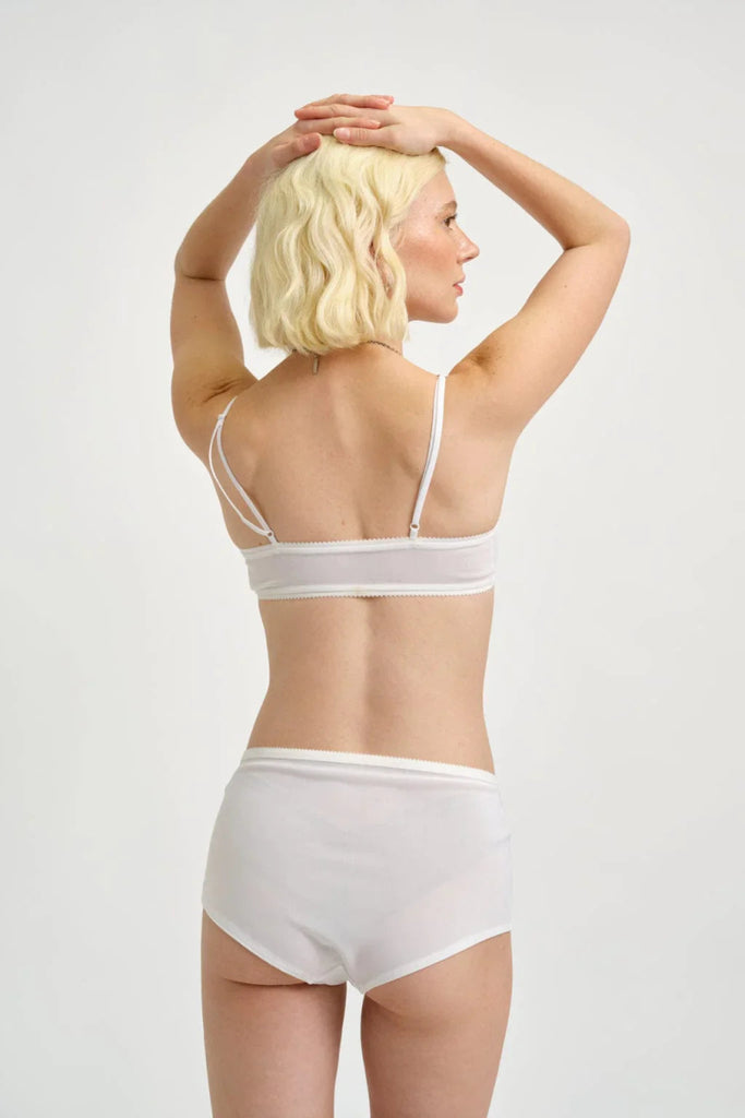 Eliza Faulkner Ruby Bralette (White Mesh) - Victoire BoutiqueEliza FaulknerLingerie Ottawa Boutique Shopping Clothing