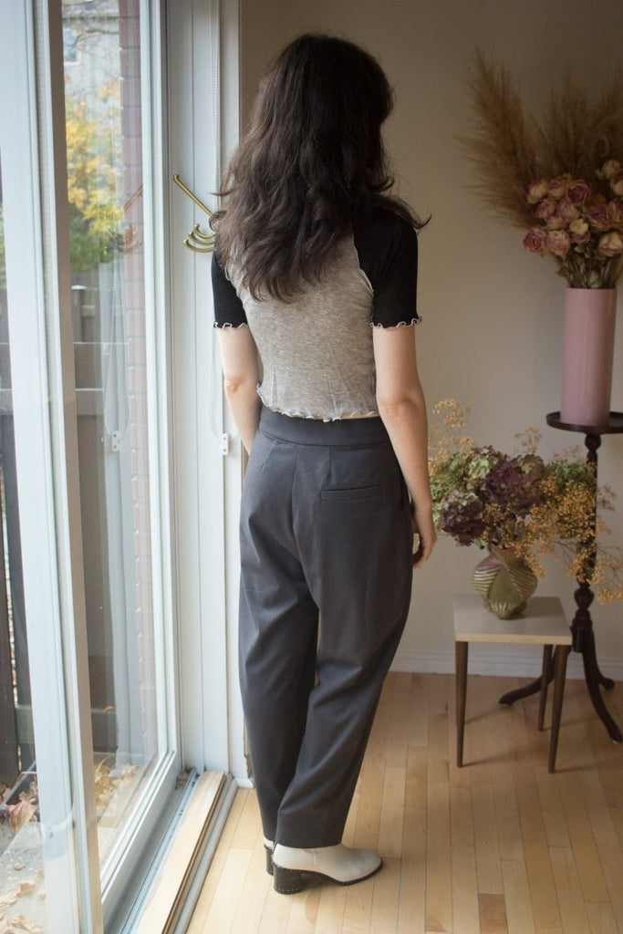 Eliza Faulkner Ruth Tee (Grey Black) - Victoire BoutiqueEliza FaulknerTops Ottawa Boutique Shopping Clothing