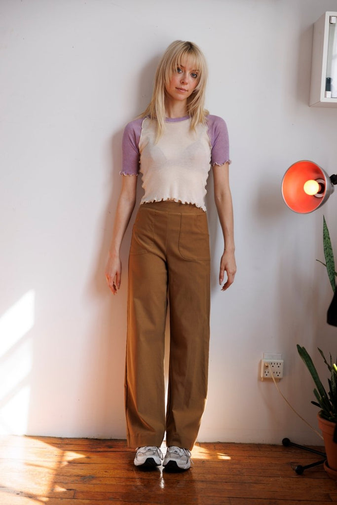 Eliza Faulkner Ruth Tee - Off - White Lilac (Online Exclusive) - Victoire BoutiqueEliza FaulknerTops Ottawa Boutique Shopping Clothing