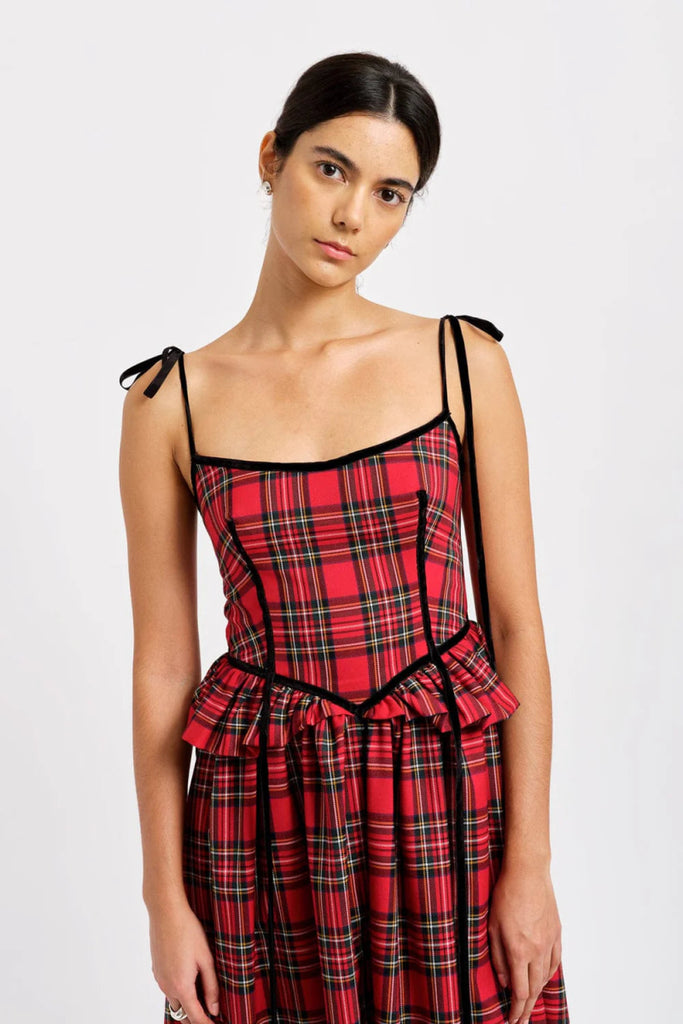 Eliza Faulkner Tessa Dress - Red Plaid (In - Store) - Victoire BoutiqueEliza FaulknerDresses Ottawa Boutique Shopping Clothing