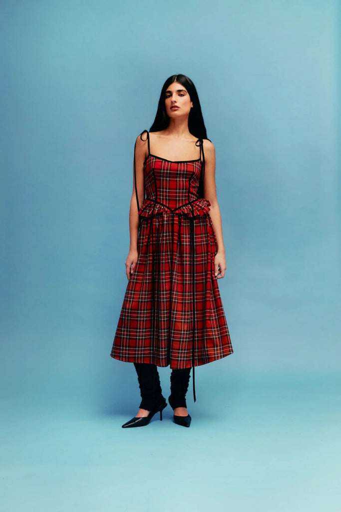 Eliza Faulkner Tessa Dress - Red Plaid (In - Store) - Victoire BoutiqueEliza FaulknerDresses Ottawa Boutique Shopping Clothing