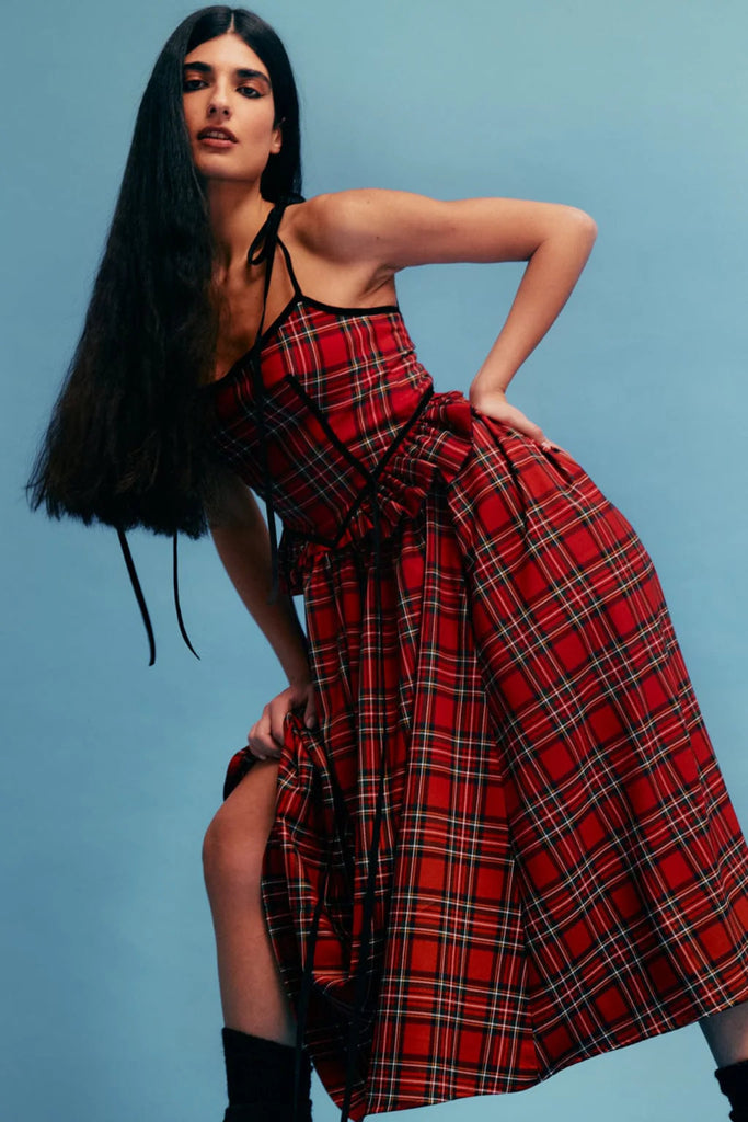 Eliza Faulkner Tessa Dress - Red Plaid (In - Store) - Victoire BoutiqueEliza FaulknerDresses Ottawa Boutique Shopping Clothing