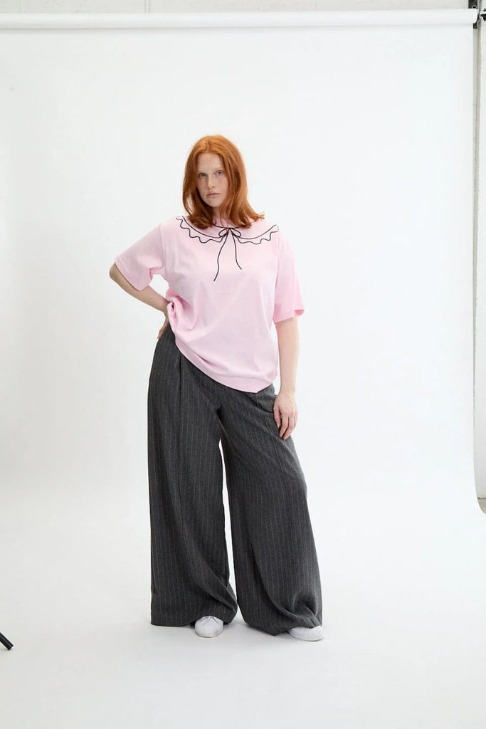 Eliza Faulkner Trompe L'Oeil Tee - Pink (In Store) - Victoire BoutiqueEliza FaulknerTops Ottawa Boutique Shopping Clothing