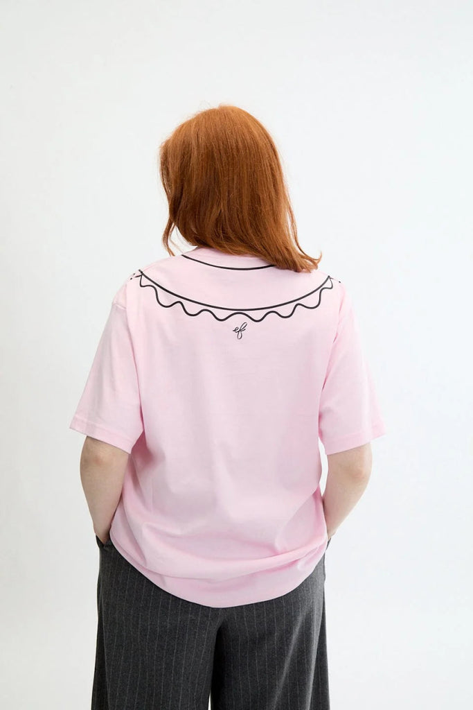 Eliza Faulkner Trompe L'Oeil Tee - Pink (In Store) - Victoire BoutiqueEliza FaulknerTops Ottawa Boutique Shopping Clothing