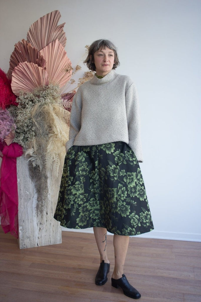 Eliza Faulkner Winnie Skirt - Green Floral (Online Exclusive) - Victoire BoutiqueEliza FaulknerSkirts Ottawa Boutique Shopping Clothing