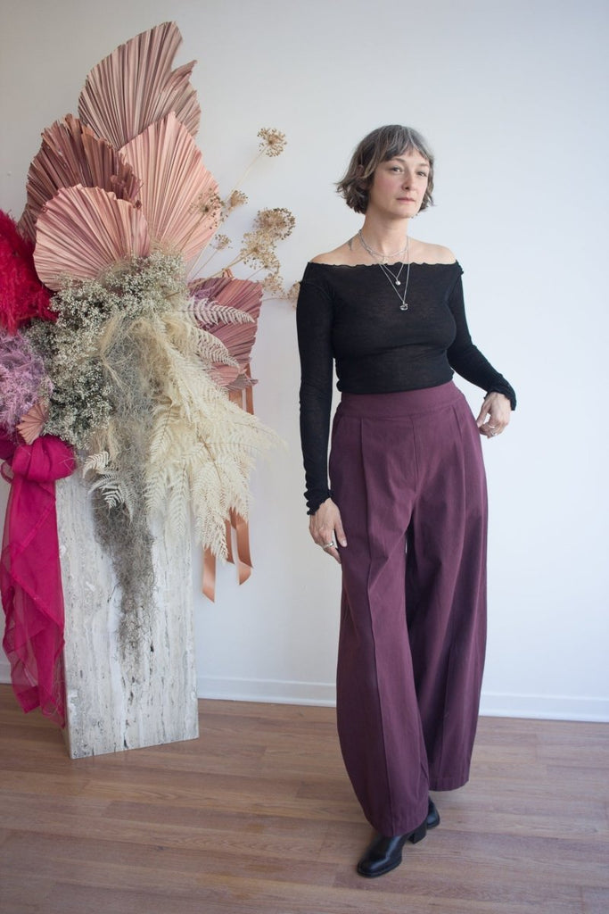 Eliza Faulkner Yves Pant - Shiraz (Online Exclusive) - Victoire BoutiqueEliza FaulknerBottoms Ottawa Boutique Shopping Clothing