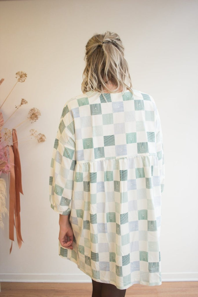 Eve Gravel Arty Dress - Chess Line (In - Store) - Victoire BoutiqueEve GravelDresses Ottawa Boutique Shopping Clothing