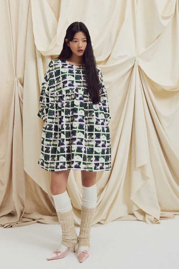 Eve Gravel Arty Dress - Earth or Chess Line (Pre - Order) - Victoire BoutiqueEve GravelDresses Ottawa Boutique Shopping Clothing