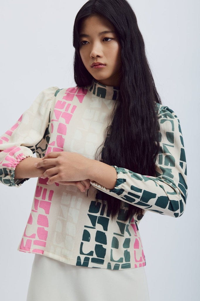 Eve Gravel Connie Top - Blue or Pink Totem (Online Exclusive) - Victoire BoutiqueEve GravelShirts & Tops Ottawa Boutique Shopping Clothing