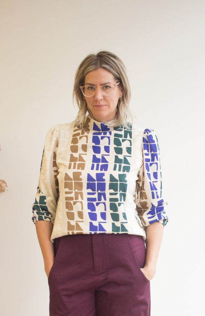 Eve Gravel Connie Top - Blue Totem (In - Store) - Victoire BoutiqueEve GravelShirts & Tops Ottawa Boutique Shopping Clothing