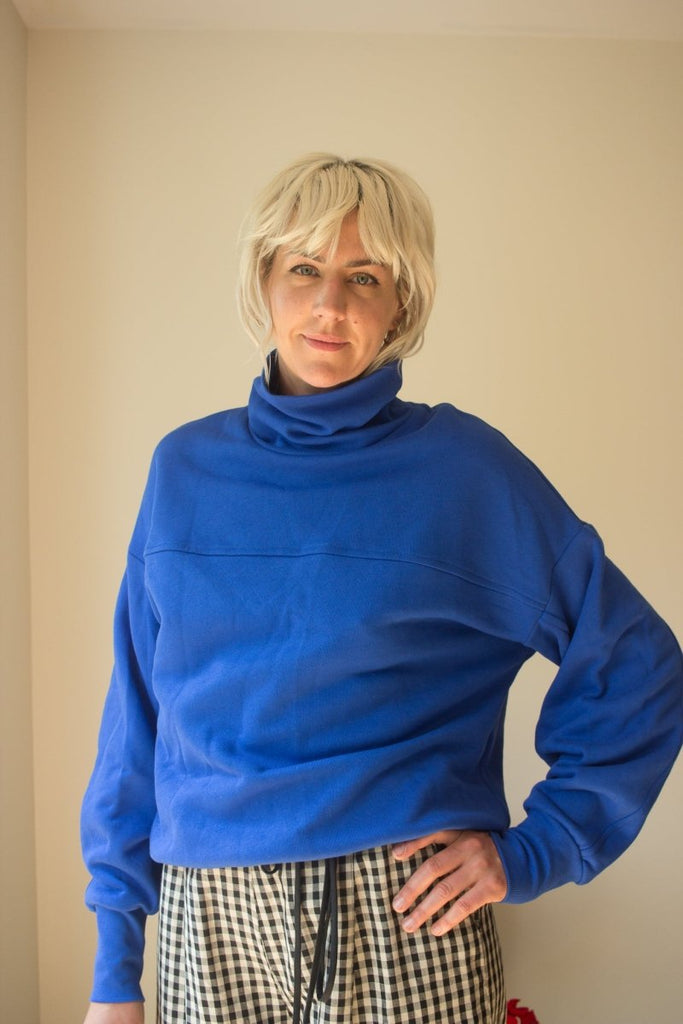 Eve Gravel Cradle Top - Cobalt (In - Store) - Victoire BoutiqueEve GravelTops Ottawa Boutique Shopping Clothing