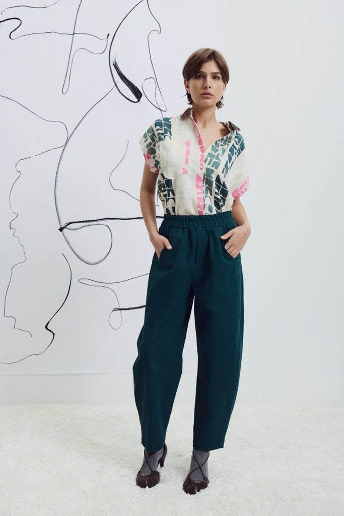 Eve Gravel Harisha Pants - Black or Emerald (Online Exclusive) - Victoire BoutiqueEve GravelPants Ottawa Boutique Shopping Clothing