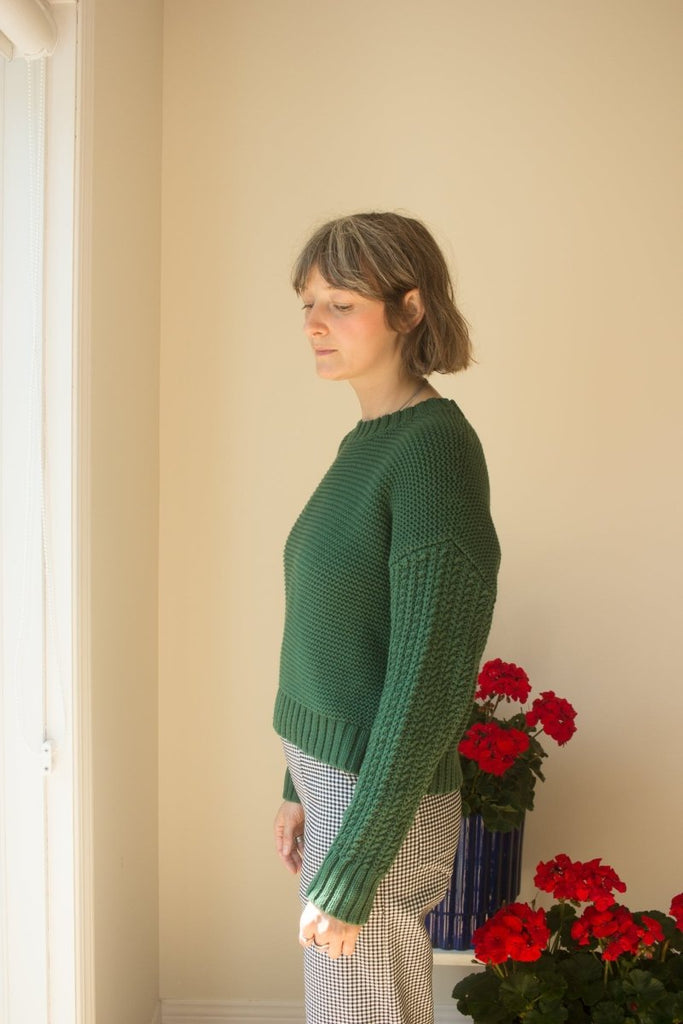 Eve Gravel Inas Sweater - Green (In - Store) - Victoire BoutiqueEve GravelTops Ottawa Boutique Shopping Clothing