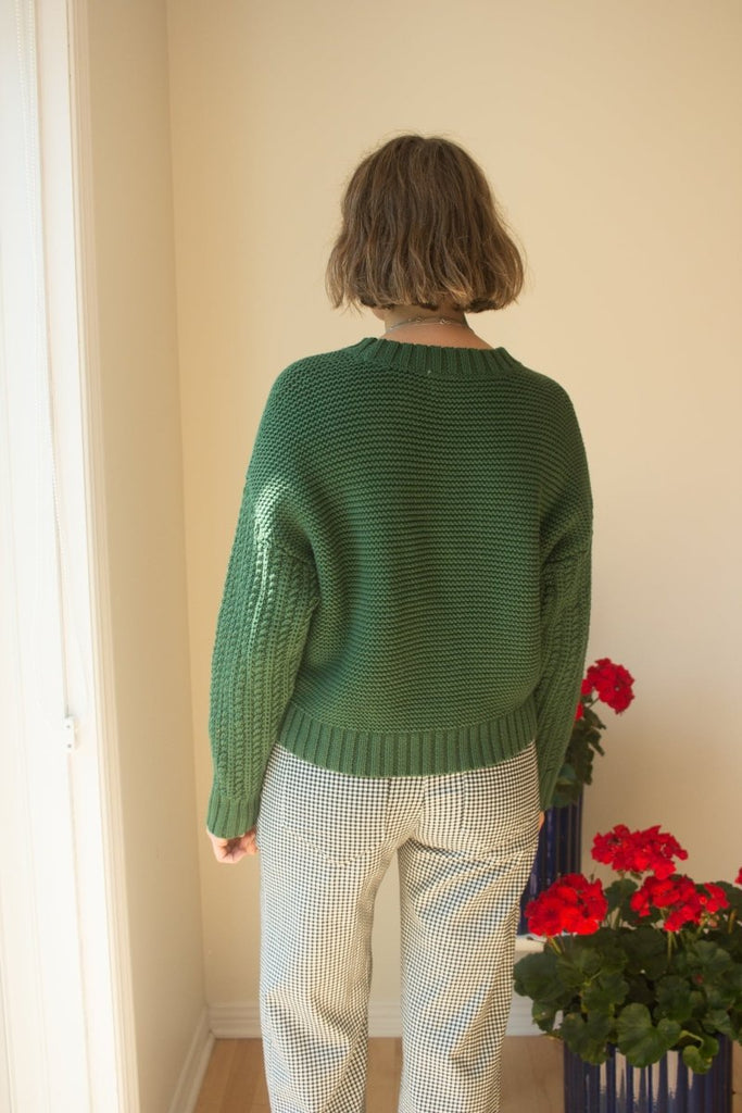 Eve Gravel Inas Sweater - Green (In - Store) - Victoire BoutiqueEve GravelTops Ottawa Boutique Shopping Clothing