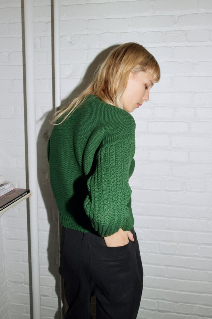 Eve Gravel Inas Sweater - Green (Online Exclusive) - Victoire BoutiqueEve GravelTops Ottawa Boutique Shopping Clothing