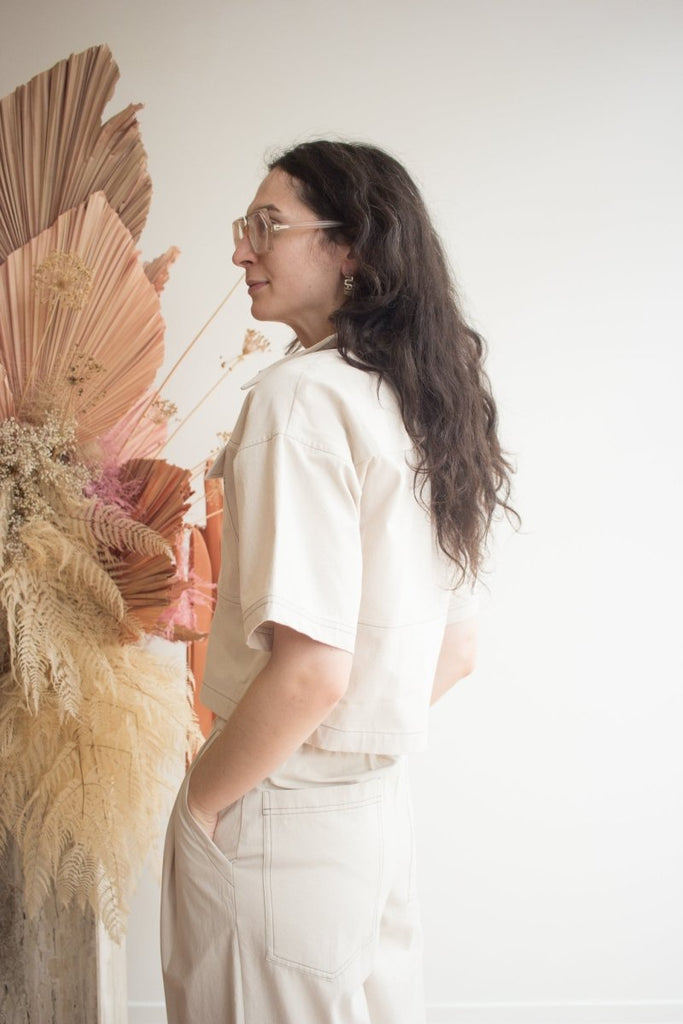 Eve Gravel Iris Top - Clay (In - Store) - Victoire BoutiqueEve GravelShirts & Tops Ottawa Boutique Shopping Clothing