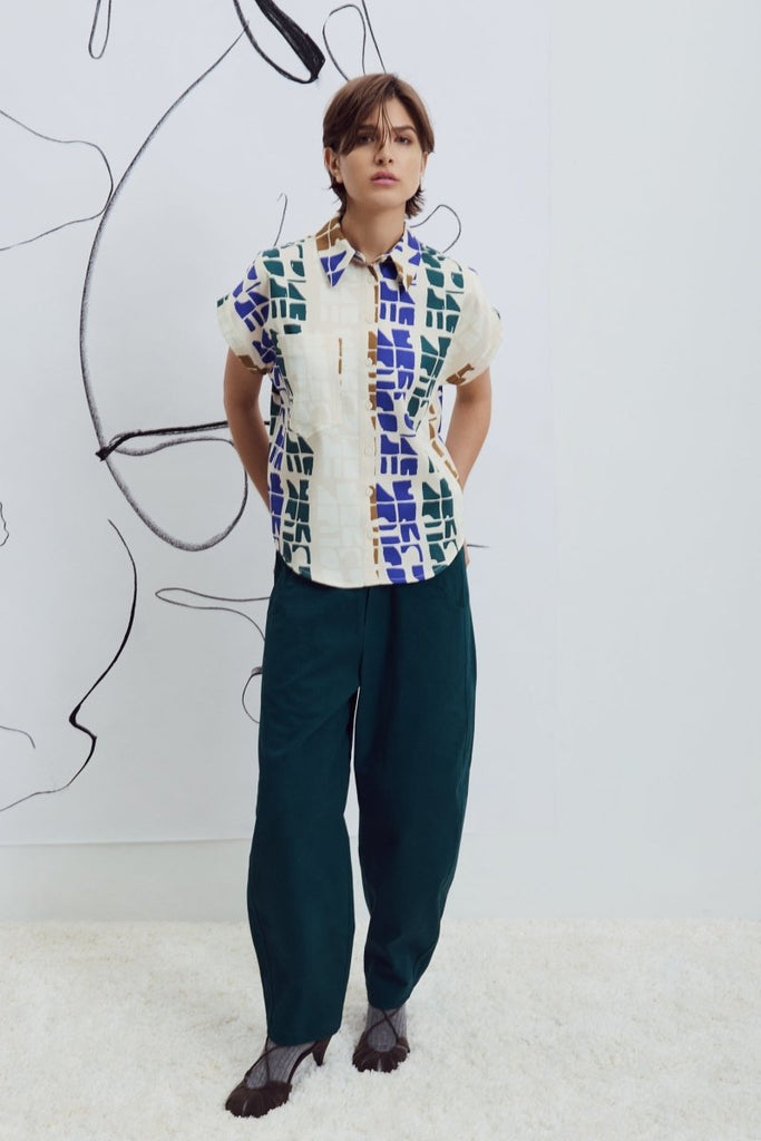 Eve Gravel Jahana Top - Pink or Blue Totem (Pre - Order) - Victoire BoutiqueEve GravelShirts & Tops Ottawa Boutique Shopping Clothing