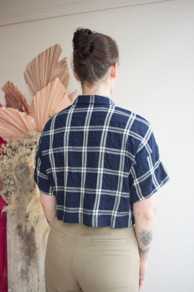 Eve Gravel Jetta Top - Khaki/Cream or Navy/Cream (Pre - Order) - Victoire BoutiqueEve GravelShirts & Tops Ottawa Boutique Shopping Clothing