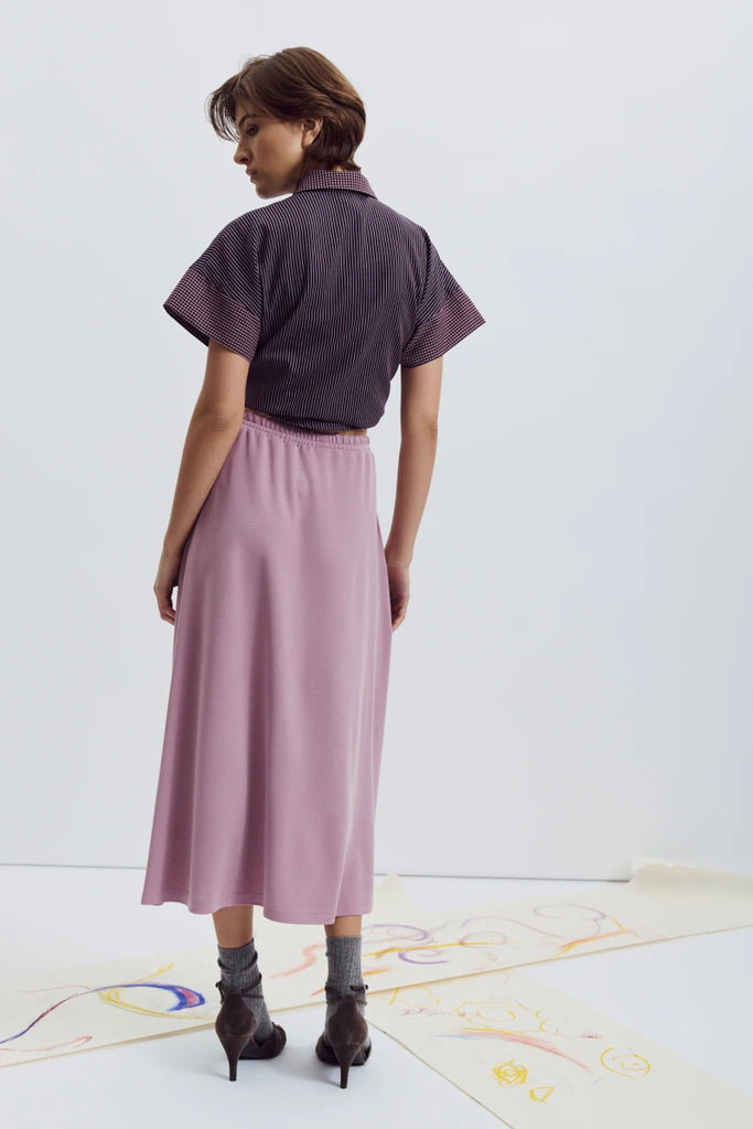 Eve Gravel Joan Skirt - Khaki (In - Store) - Victoire BoutiqueEve GravelSkirts Ottawa Boutique Shopping Clothing