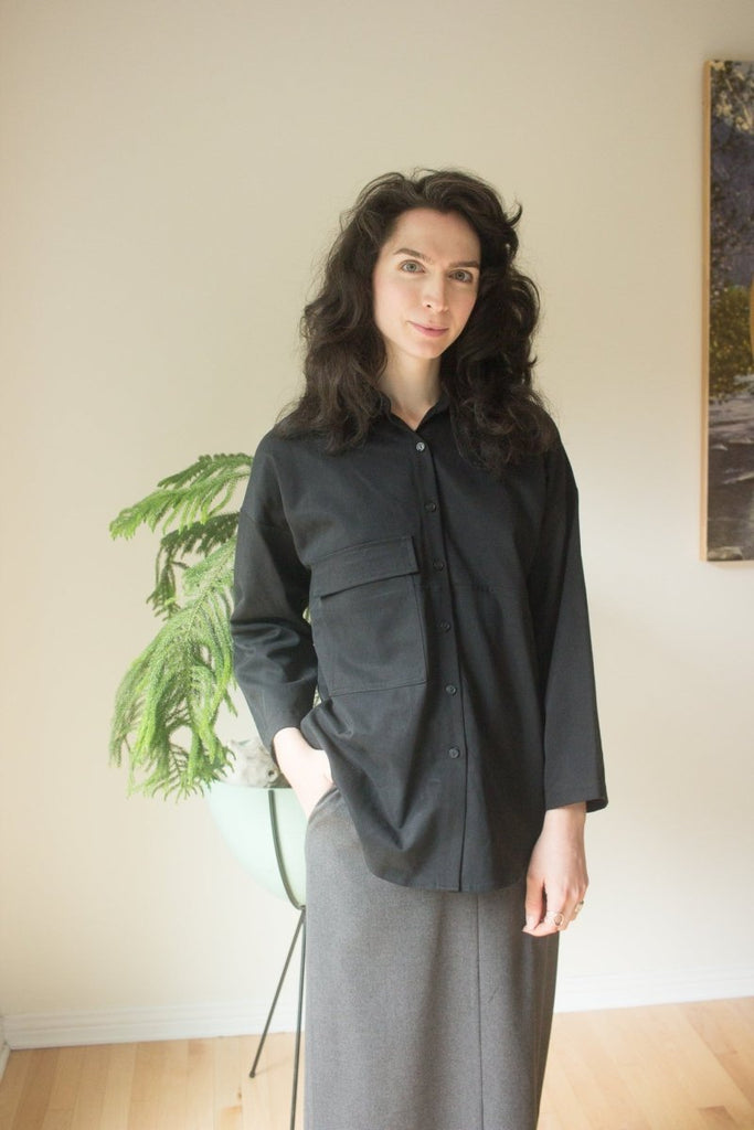 Eve Gravel Kita Shirt - Black (In Store) - Victoire BoutiqueEve GravelTops Ottawa Boutique Shopping Clothing