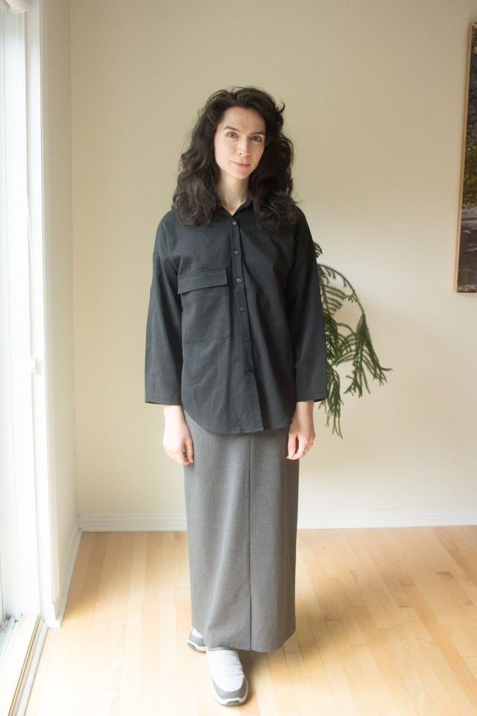 Eve Gravel Kita Shirt - Black (In Store) - Victoire BoutiqueEve GravelTops Ottawa Boutique Shopping Clothing