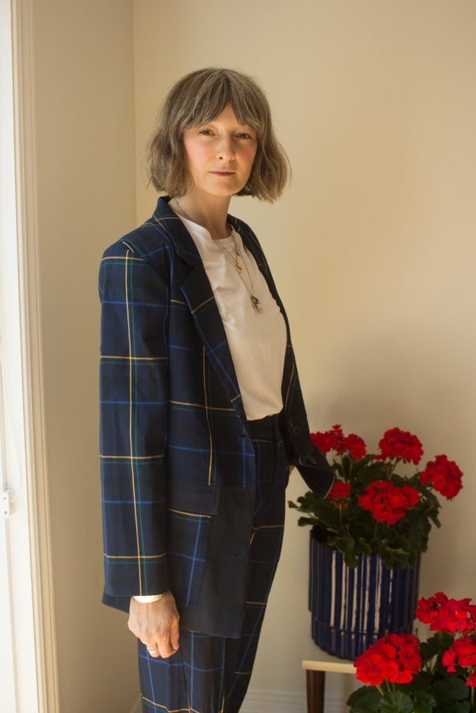 Eve Gravel Lawers Blazer - Tartan (Pre - Order) - Victoire BoutiqueEve GravelTops Ottawa Boutique Shopping Clothing