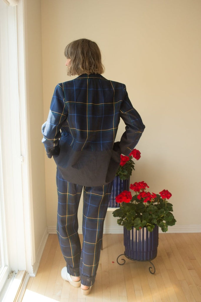 Eve Gravel Lawers Blazer - Tartan (Pre - Order) - Victoire BoutiqueEve GravelTops Ottawa Boutique Shopping Clothing