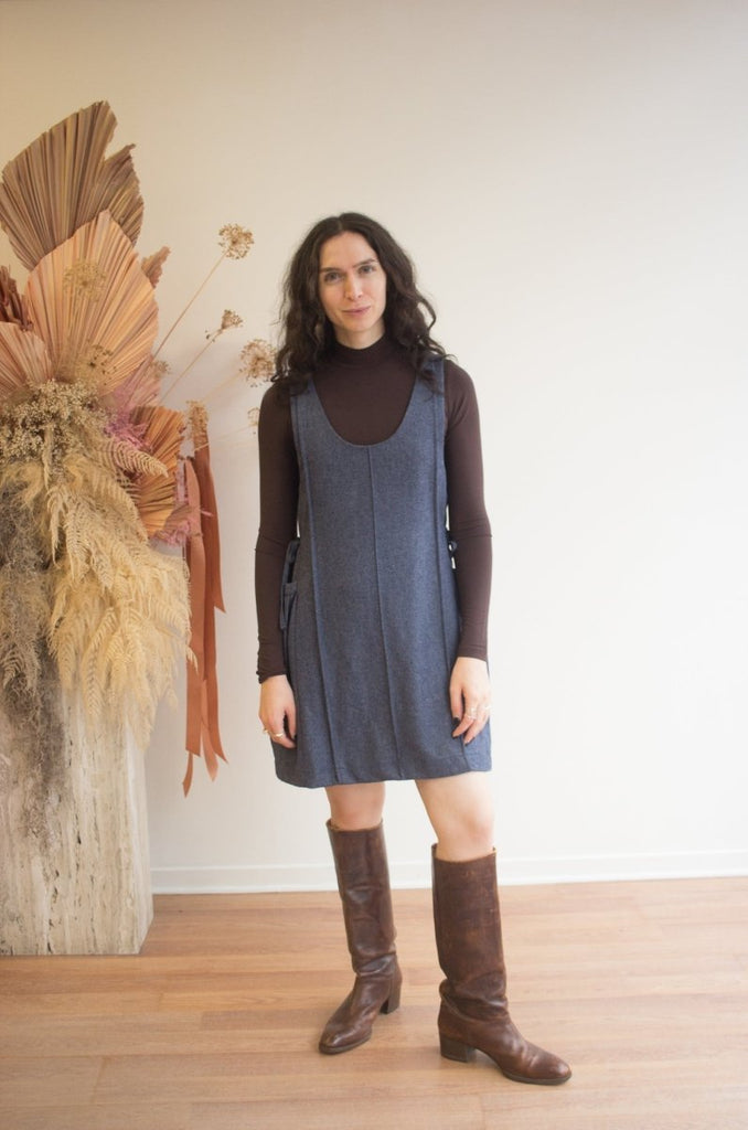Eve Gravel Lilith Dress - Navy (In - Store) - Victoire BoutiqueEve GravelDresses Ottawa Boutique Shopping Clothing