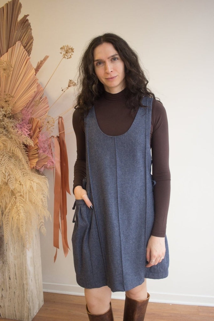 Eve Gravel Lilith Dress - Navy (In - Store) - Victoire BoutiqueEve GravelDresses Ottawa Boutique Shopping Clothing
