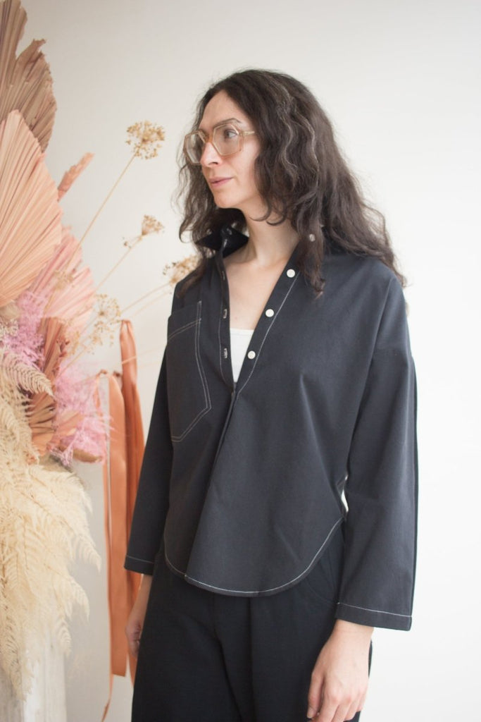 Eve Gravel Malabou Shirt - Black (In Store) - Victoire BoutiqueEve GravelShirts & Tops Ottawa Boutique Shopping Clothing