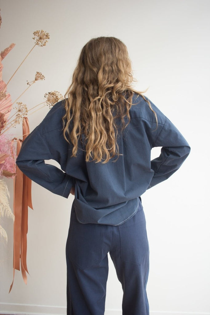 Eve Gravel Malabou Shirt - Marine (In Store) - Victoire BoutiqueEve GravelShirts & Tops Ottawa Boutique Shopping Clothing